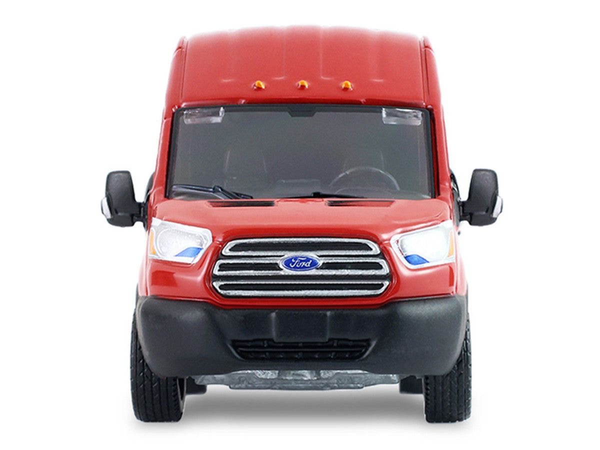 2019 Ford Transit LWB High Roof Van "Hobby Shop Auto Mechanic - Mobile Mechanic" Red with Car Jack and Battery "The Hobby Shop" Series 17 1/64 Diecast Model Car by Greenlight Greenlight