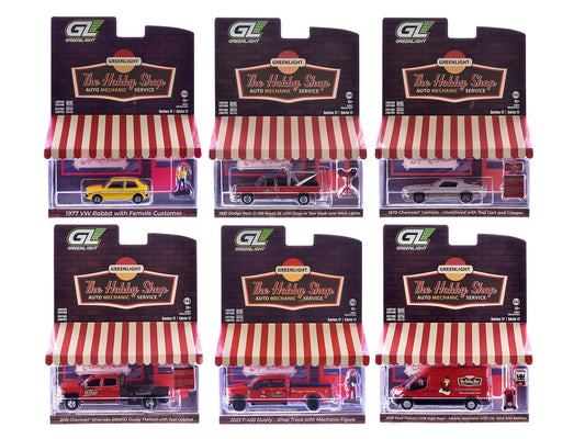 "The Hobby Shop" Series 17 Set of 6 pieces 1/64 Diecast Model Cars by Greenlight Greenlight