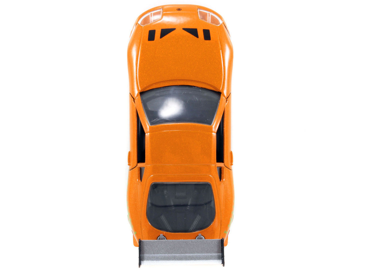 Brian's Toyota Supra Orange with Graphics "The Fast and the Furious" (2001) Movie "Fast & Furious 25th Anniversary" Series 1/32 Diecast Car Model by Jada Jada