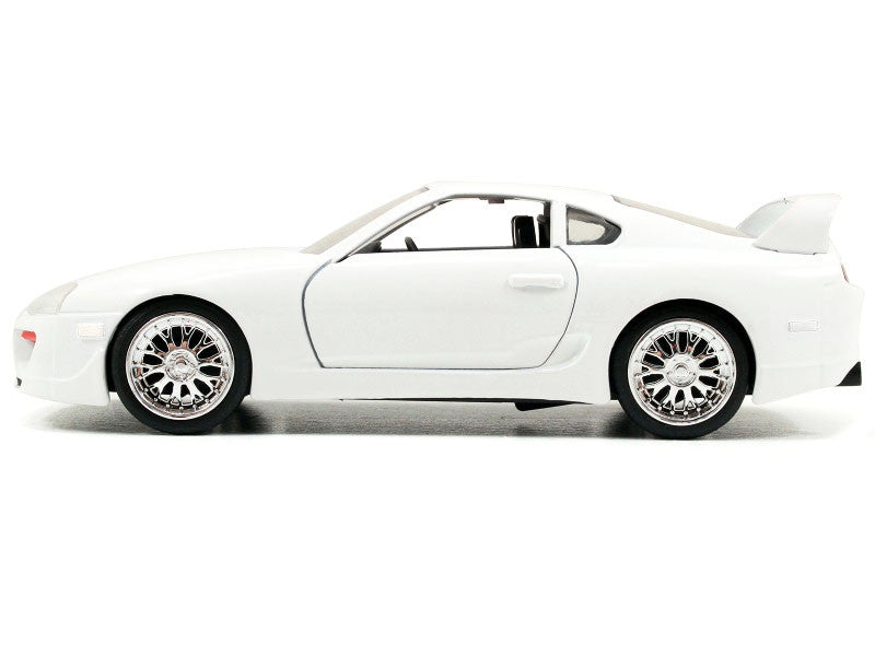 Brian's Toyota Supra White "Fast & Furious 7" (2015) Movie "25 Years of Fast & Furious" Series 1/32 Diecast Model Car by Jada Jada