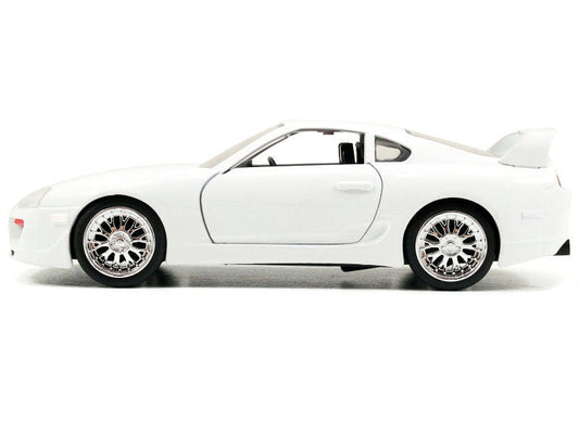 Brian's Toyota Supra White "Fast & Furious 7" (2015) Movie "25 Years of Fast & Furious" Series 1/32 Diecast Model Car by Jada Jada