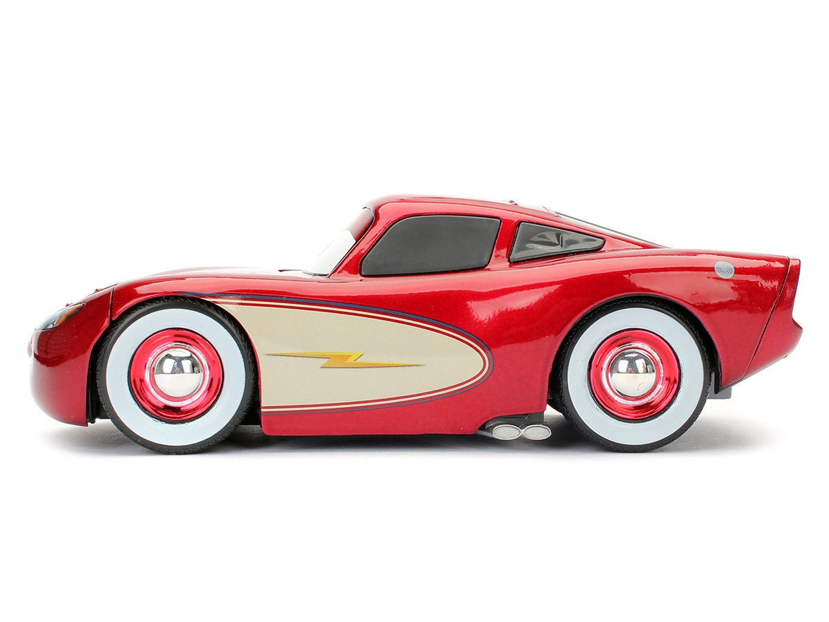 Cruising Lightning McQueen Red Metallic with Extra Wheels Disney & Pixar "Cars" Movie "Hollywood Rides" Series Diecast Model Car by Jada Jada