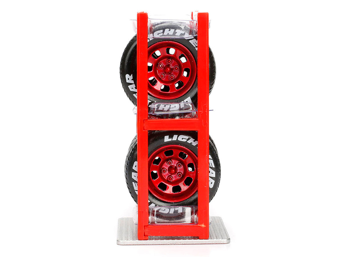 Cruising Lightning McQueen Red Metallic with Extra Wheels Disney & Pixar "Cars" Movie "Hollywood Rides" Series Diecast Model Car by Jada Jada