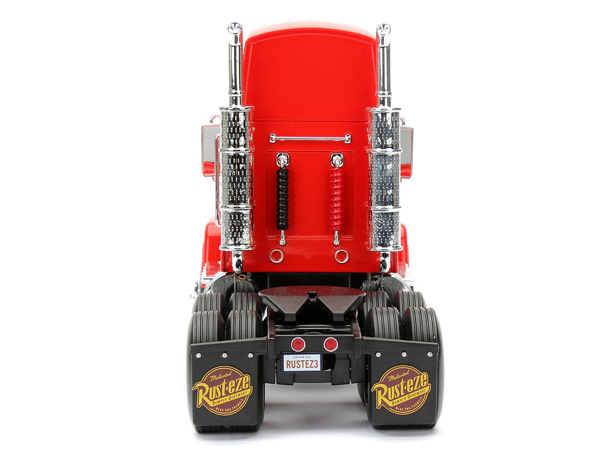 Mack Truck #95 Red "Cars" (2006) Movie "Hollywood Rides" Series Diecast Model Car by Jada-1