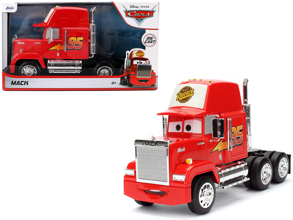 Mack Truck #95 Red "Cars" (2006) Movie "Hollywood Rides" Series Diecast Model Car by Jada-4