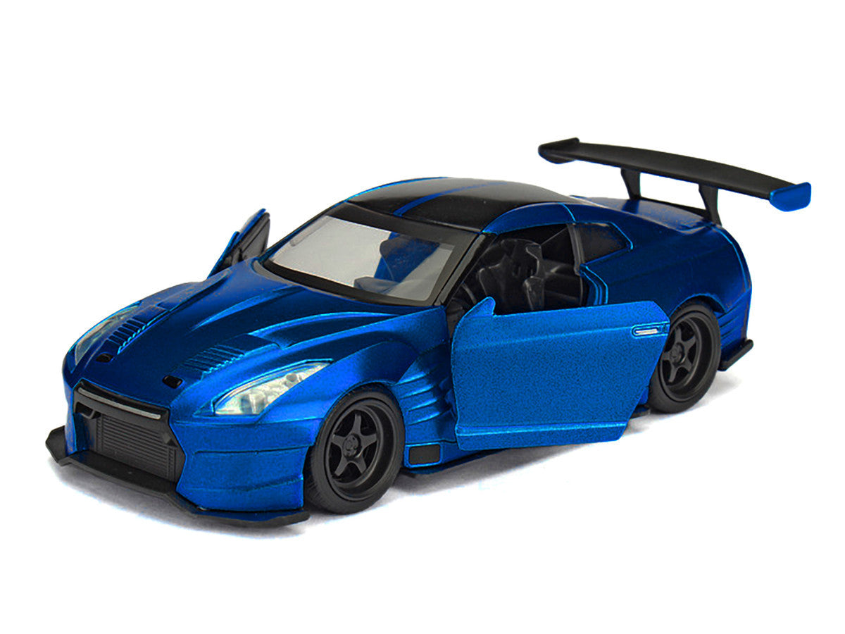 Brian's 2009 Nissan GTR R35 Blue Ben Sopra "Furious 7" (2015) Movie "25 Years of Fast & Furious" Series 1/32 Diecast Model Car by Jada Jada