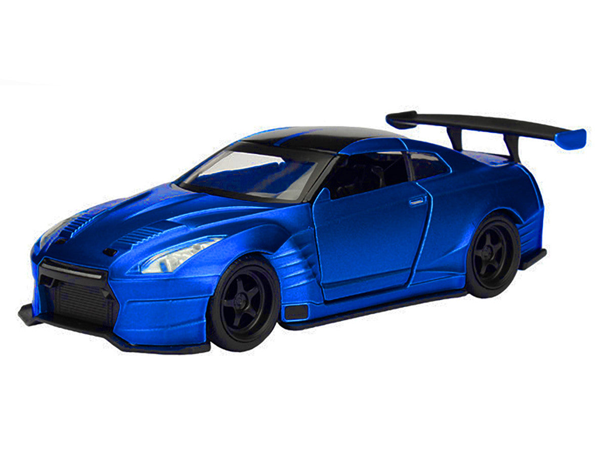 Brian's 2009 Nissan GTR R35 Blue Ben Sopra "Furious 7" (2015) Movie "25 Years of Fast & Furious" Series 1/32 Diecast Model Car by Jada Jada