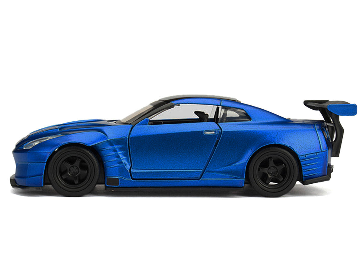Brian's 2009 Nissan GTR R35 Blue Ben Sopra "Furious 7" (2015) Movie "25 Years of Fast & Furious" Series 1/32 Diecast Model Car by Jada Jada