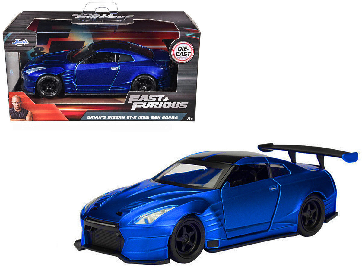 Brian's 2009 Nissan GTR R35 Blue Ben Sopra "Fast & Furious" Movie 1/32 Diecast Model Car  by Jada Jada
