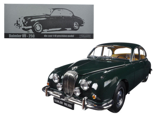 1967 Daimler V8-250 British Racing Green Left Hand Drive 1/18 Diecast Model Car by Paragon Paragon