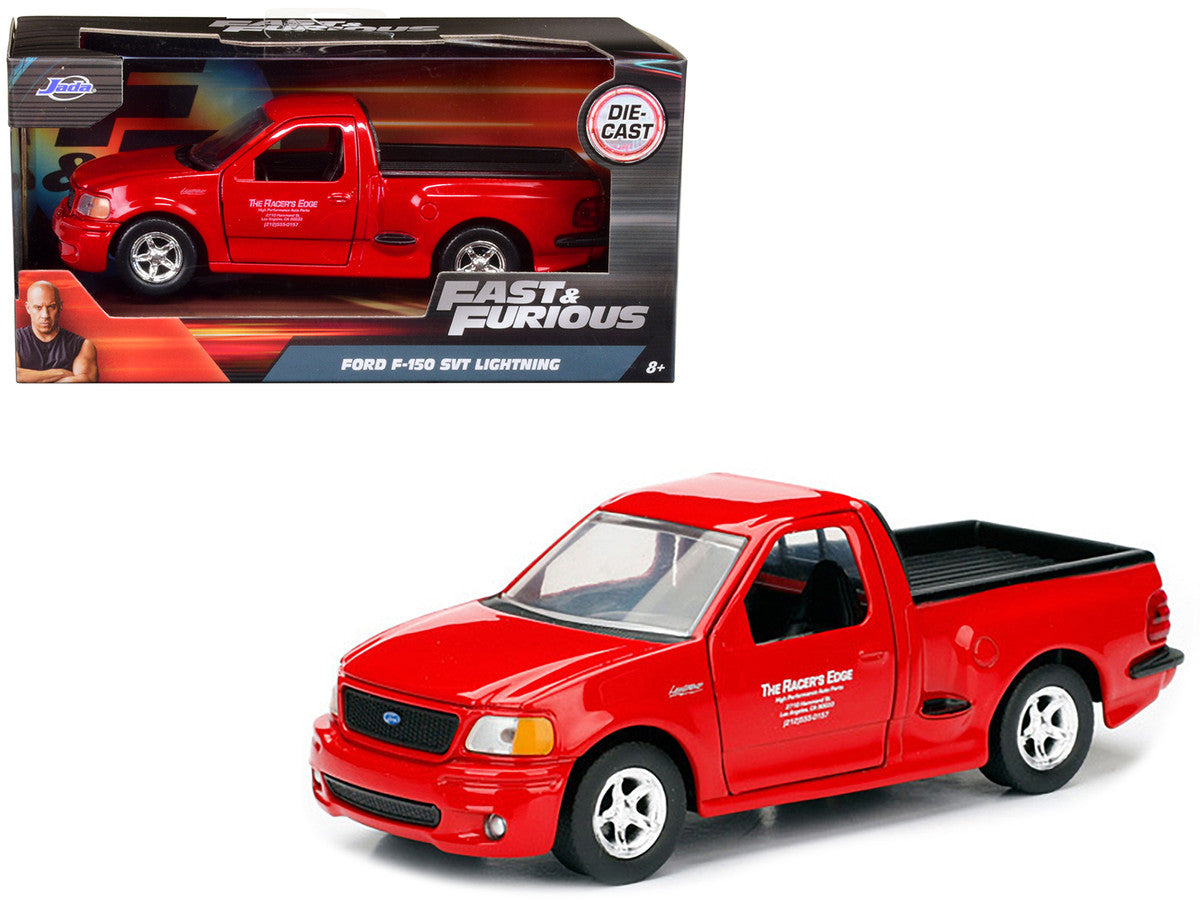 Brian's 1999 Ford F-150 SVT Lightning Pickup Truck Red "Fast & Furious" Movie 1/32 Diecast Model Car by Jada Jada