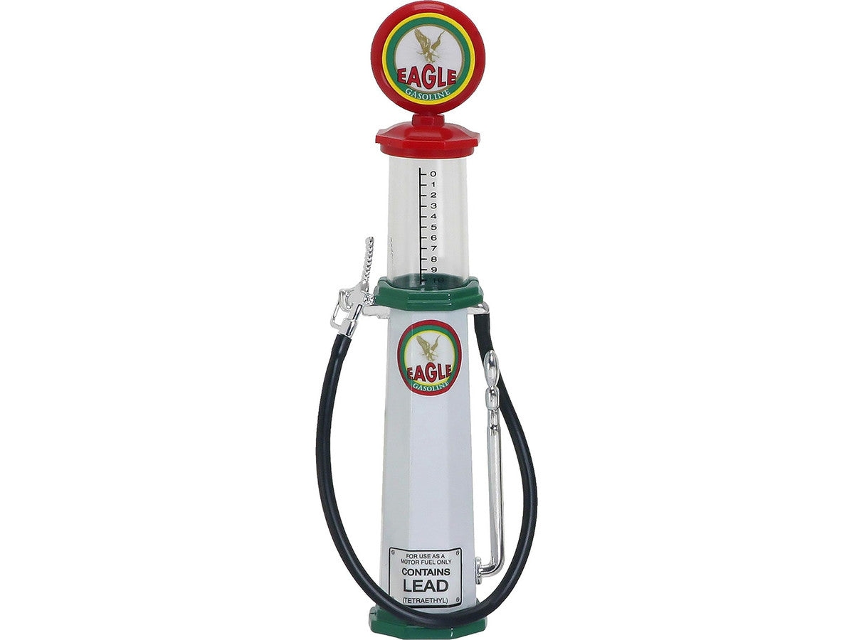 Eagle Gasoline Vintage Gas Pump Cylinder 1/18 Diecast Replica by Road Signature Road Signature