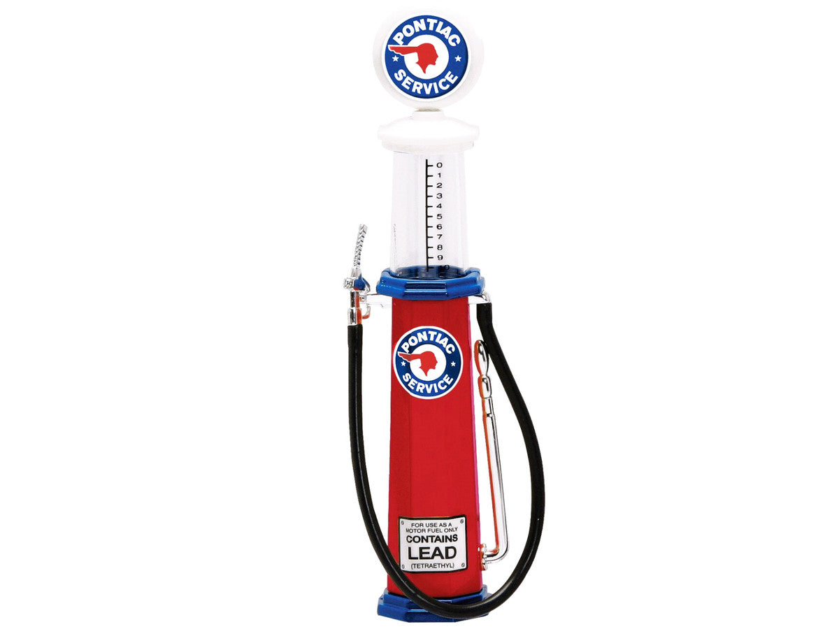 Pontiac Gasoline Vintage Gas Pump Cylinder 1/18 Diecast Replica by Road Signature Road Signature