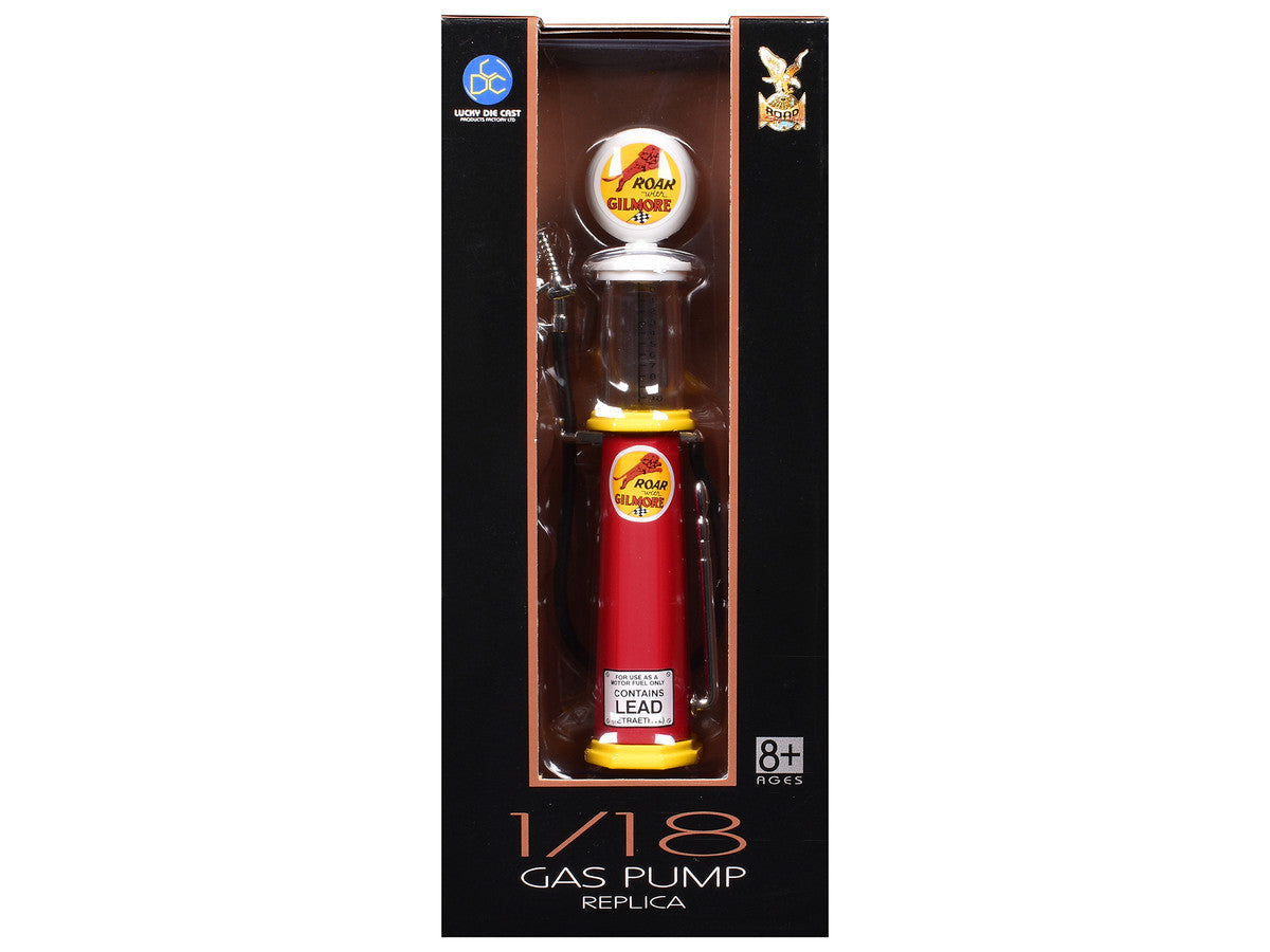 Roar Gilmore Gasoline Vintage Gas Pump Cylinder 1/18 Diecast Replica by Road Signature Road Signature