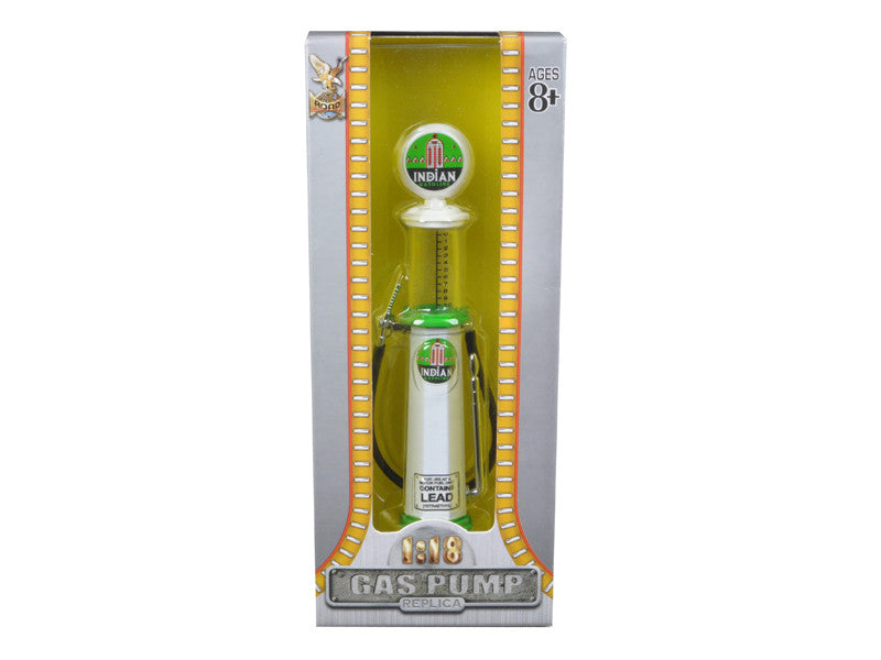 Indian Gasoline Vintage Gas Pump Cylinder 1/18 Diecast Replica by Road Signature Road Signature