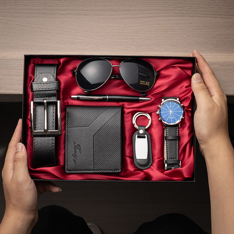 Cross-Border Men's Gift Business Gift Suit Belt Wallet For Boyfriend Valentine's Day Christmas Gift CJD
