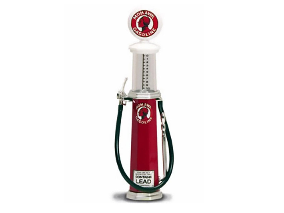 Mohawk Gasoline Vintage Gas Pump Cylinder 1/18 Diecast Replica by Road Signature Road Signature