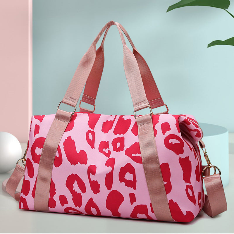 Women Travel Duffel Bag Cow Pattern Handbag Fitness Sports Shoulder Bags Best YouTube Store