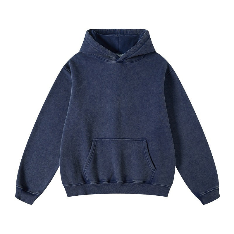 Women's Loose Retro Fleece Hooded Sweatshirt Best YouTube Store