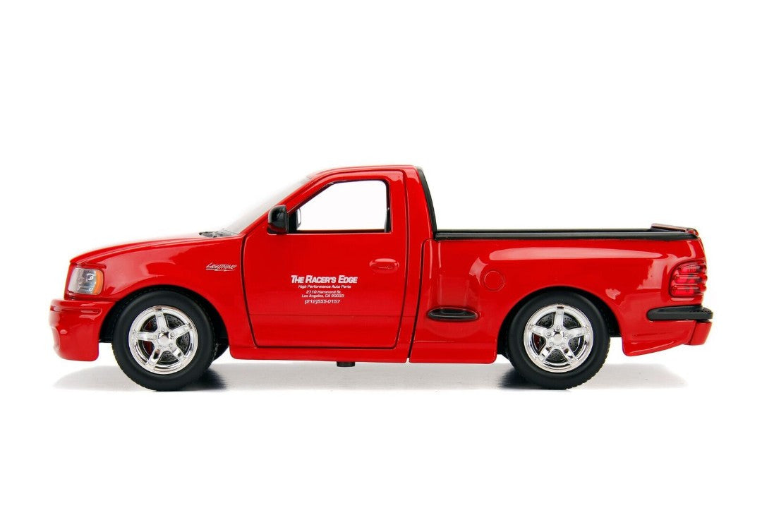 Ford F-150 SVT Lightning Pickup Truck Red "The Fast and the Furious" (2001) Movie "25 Years of Fast & Furious" Series 1/24 Diecast Model Car by Jada Jada