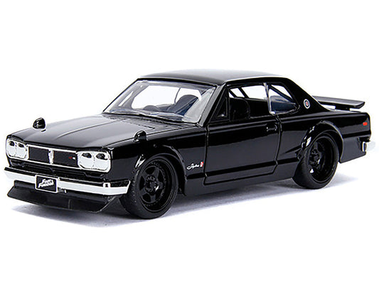 Brian's Nissan Skyline 2000 GT-R (KPGC10) Black "Fast & Furious" Movie 1/32 Diecast Model Car by Jada Jada