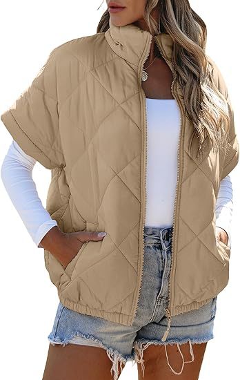Casual Pocket Zipper Diamond Lattice Warm Jacket Accent Plus