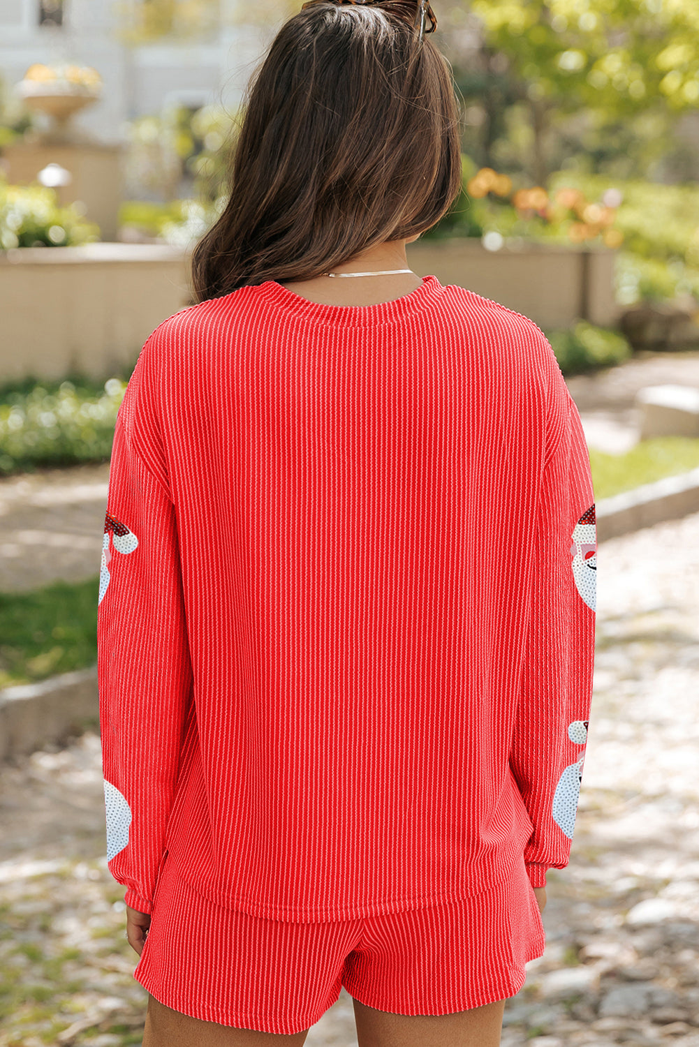 Ella Corded Pullover and Shorts-1