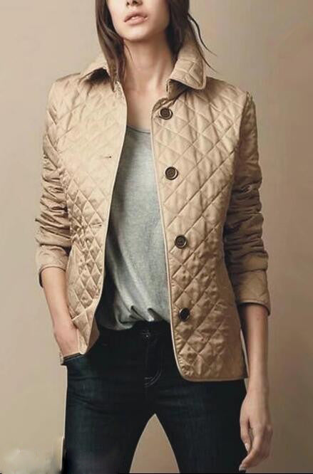 Fashionable Elegant Lapel Cotton-padded Jacket LadyShow.Store