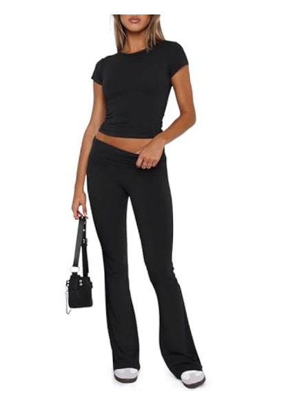 Casual Solid Color T-Shirt & Pants Set LuxuryLifeWay Online Store