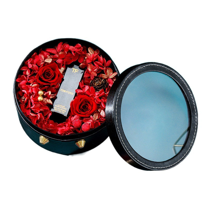 Valentine's Day Immortal Flower Lipstick Gift Box Creative Birthday Gift CJD