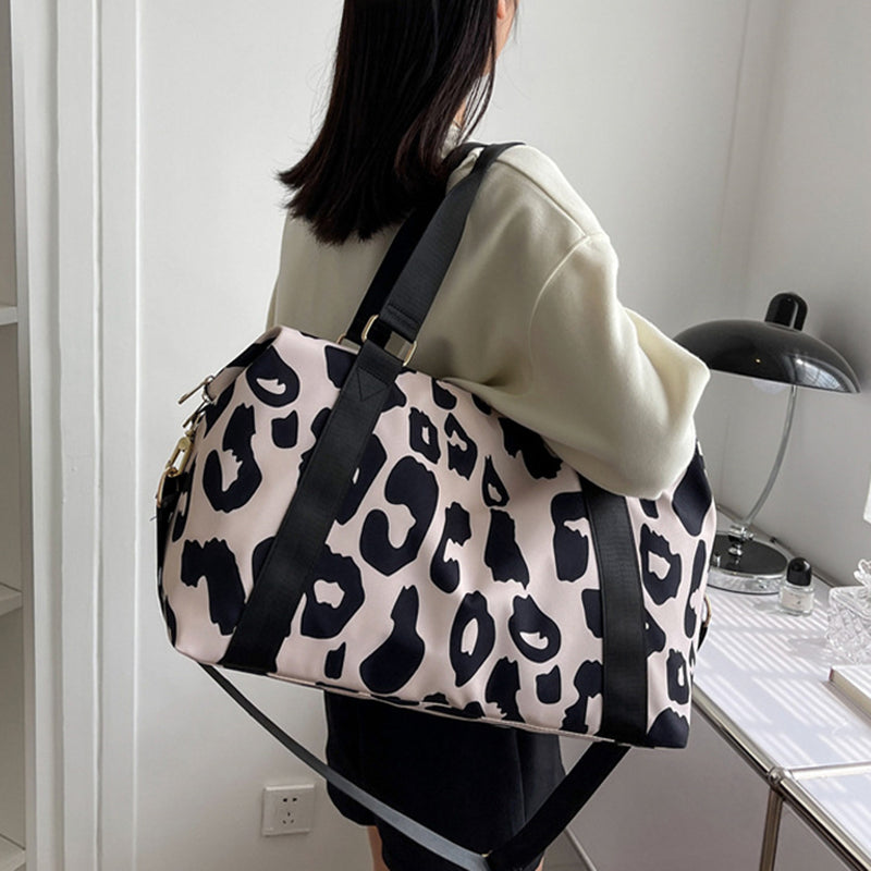 Women Travel Duffel Bag Cow Pattern Handbag Fitness Sports Shoulder Bags Best YouTube Store