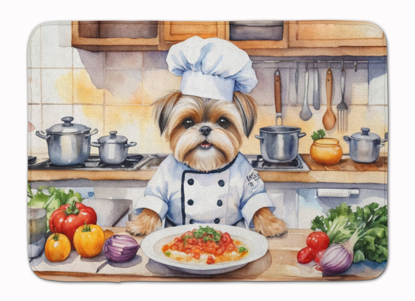 Lhasa Apso The Chef Memory Foam Kitchen Mat LuxuryLifeWay Online Store