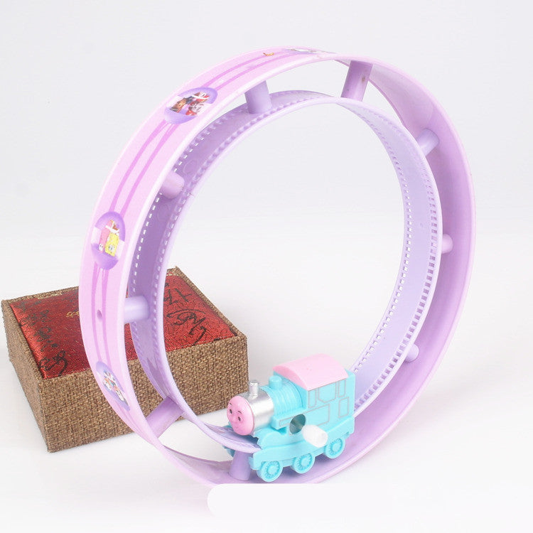 New Cartoon Chain Train Track Wind-Up Lollipop Toy LuxuryLifeWay Online Store