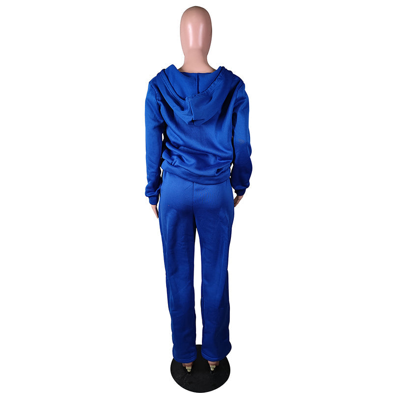 Women Sweatsuit Set 2 Piece Outfits Casual Hoodies Tops And Sweatpants Jogger Tracksuits Loose Trousers Accent Plus