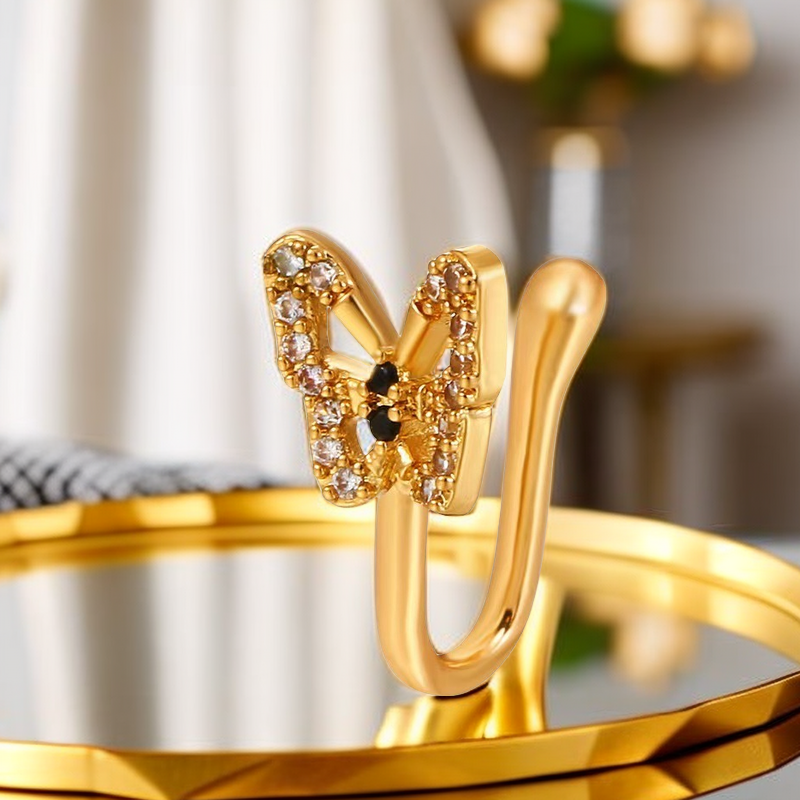U-Shaped Butterfly Nose Ring LuxuryLifeWay Online Store