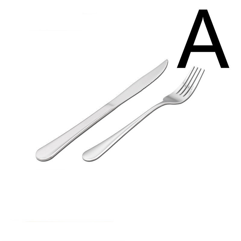 Thickened Stainless Steel Steak Knife And Fork Set LadyShow.Store