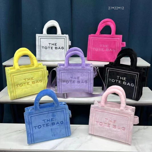 All-matching Fashion Plush Tote Handbag Women's Handbag