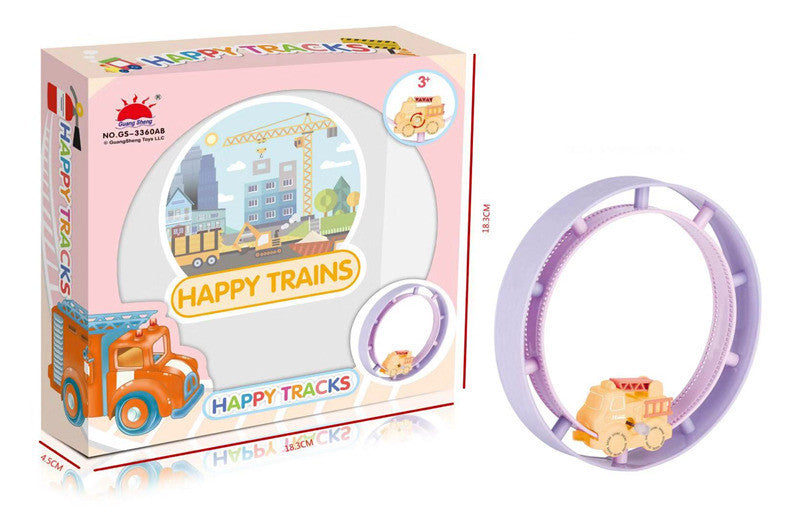 New Cartoon Chain Train Track Wind-Up Lollipop Toy LuxuryLifeWay Online Store