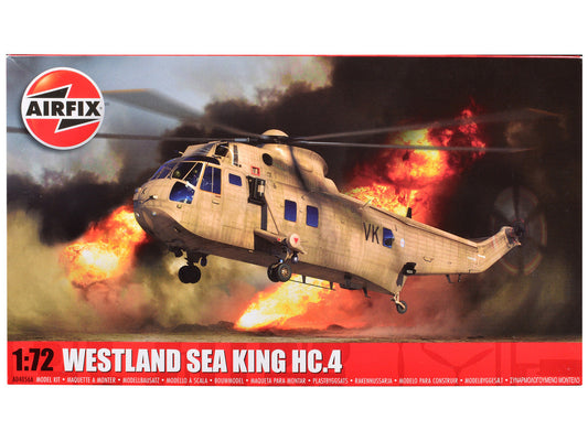 Level 3 Model Kit Westland Sea King HC.4 Helicopter with 2 Scheme Options 1/72 Plastic Model Kit by Airfix Airfix