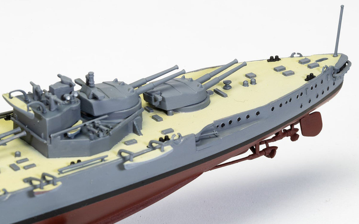 Level 3 Model Kit HMS Iron Duke Frigate "Vintage Classics" Series 1/600 Plastic Model Kit by Airfix Airfix