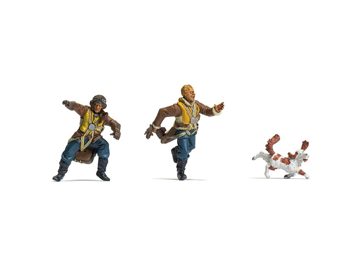 Level 1 Model Kit WWII RAF Ground Crew Figure and Accessory Set 1/48 Plastic Model Kit by Airfix Airfix