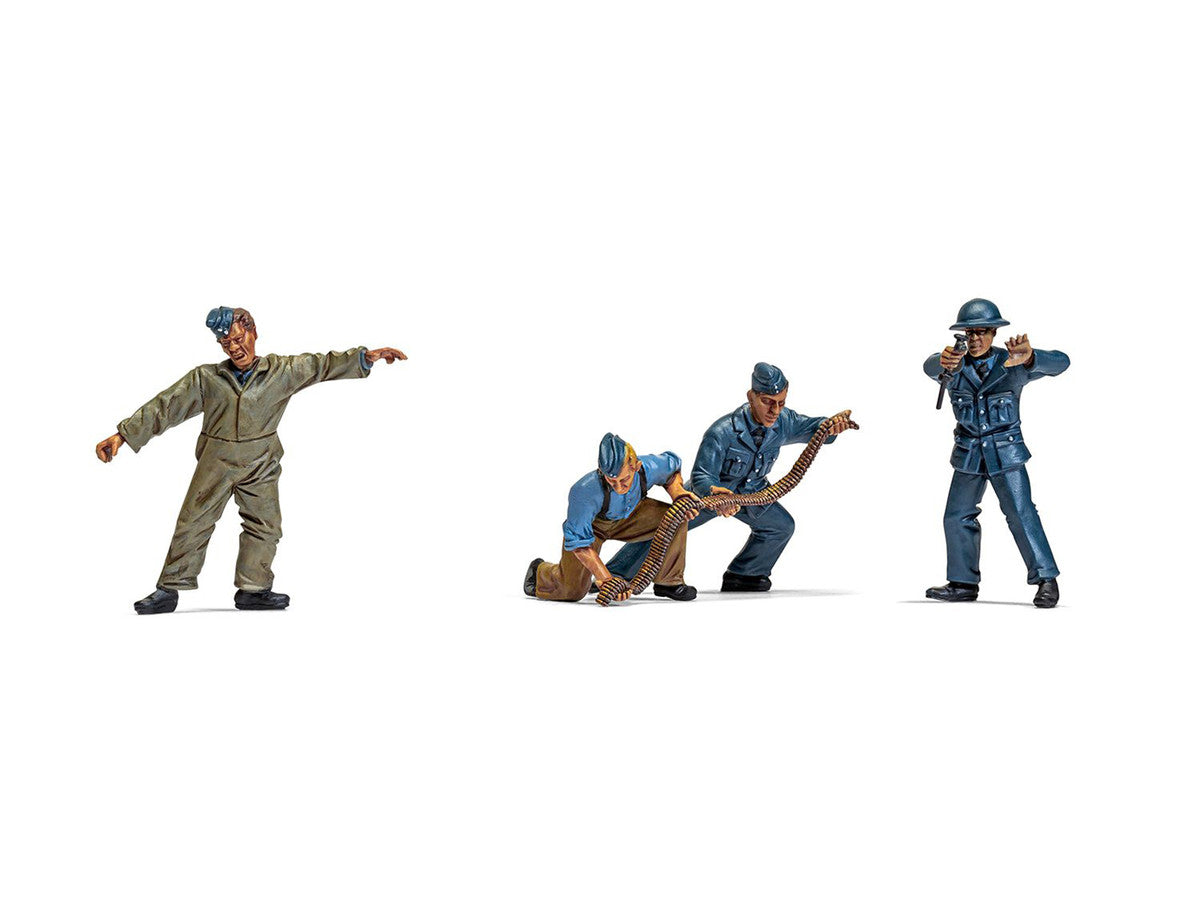 Level 1 Model Kit WWII RAF Ground Crew Figure and Accessory Set 1/48 Plastic Model Kit by Airfix Airfix