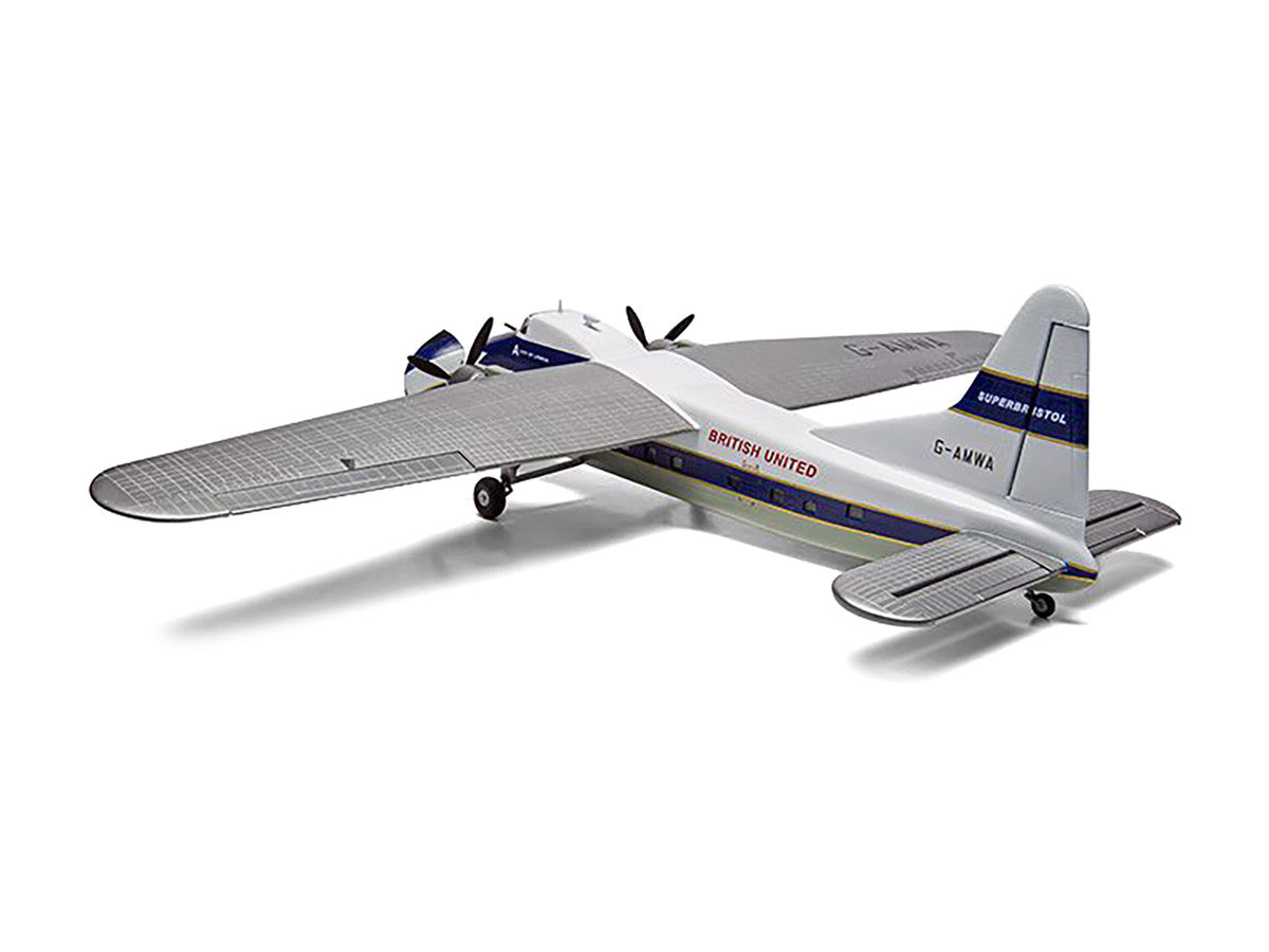 Level 2 Model Kit Bristol Superfreighter Freighter Aircraft "British United Air Ferries (BUAF)" 1/72 Plastic Model Kit by Airfix-2
