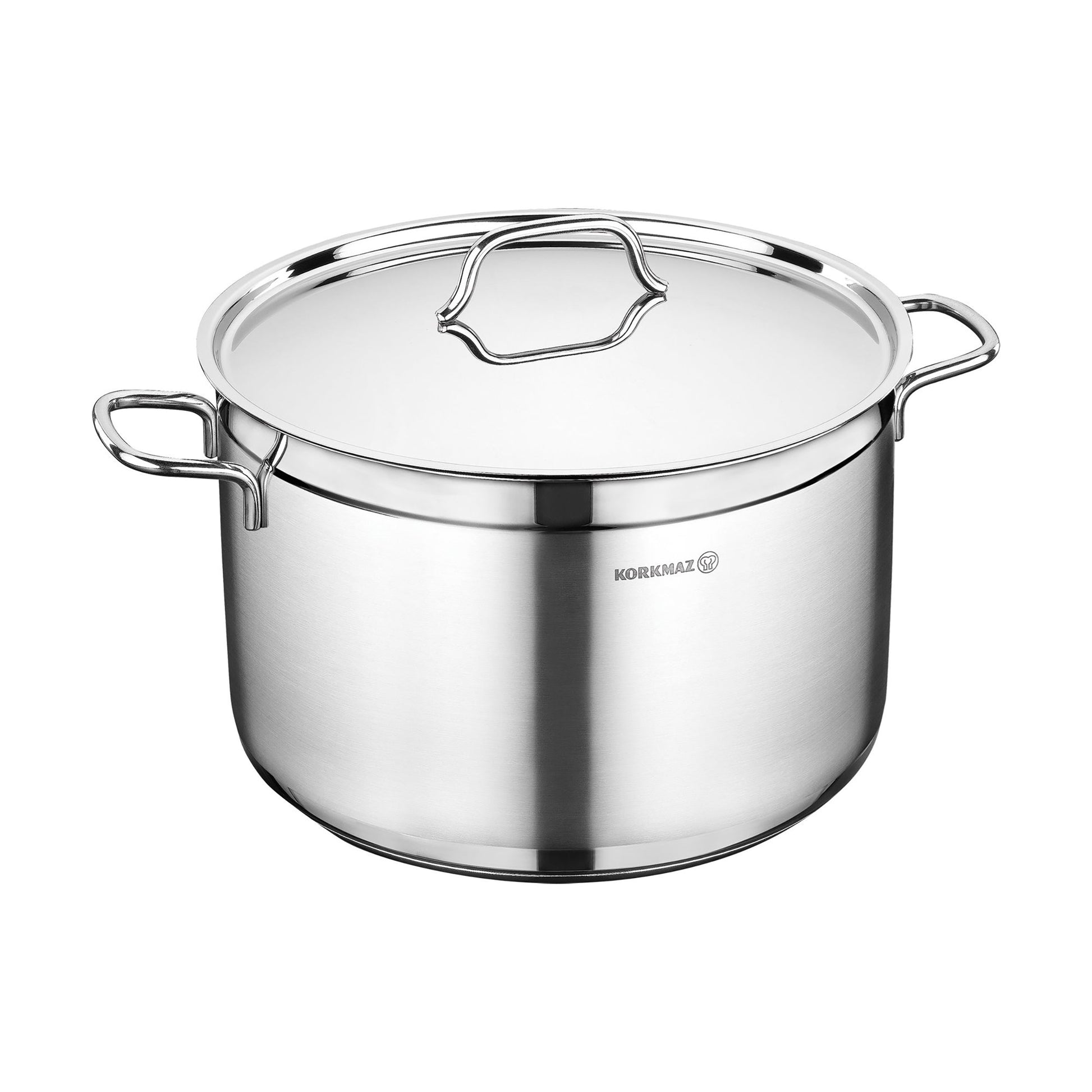 Korkmaz Alfa 2 Piece 8.5 Liter Stainless Steel Casserole Dish with Lid W2B