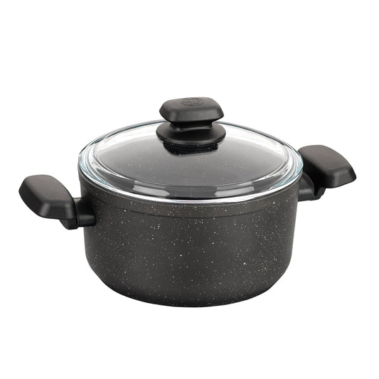 Korkmaz Ornella 2 Piece 5 Liter Aluminum Nonstick Casserole Dish with Lid W2B