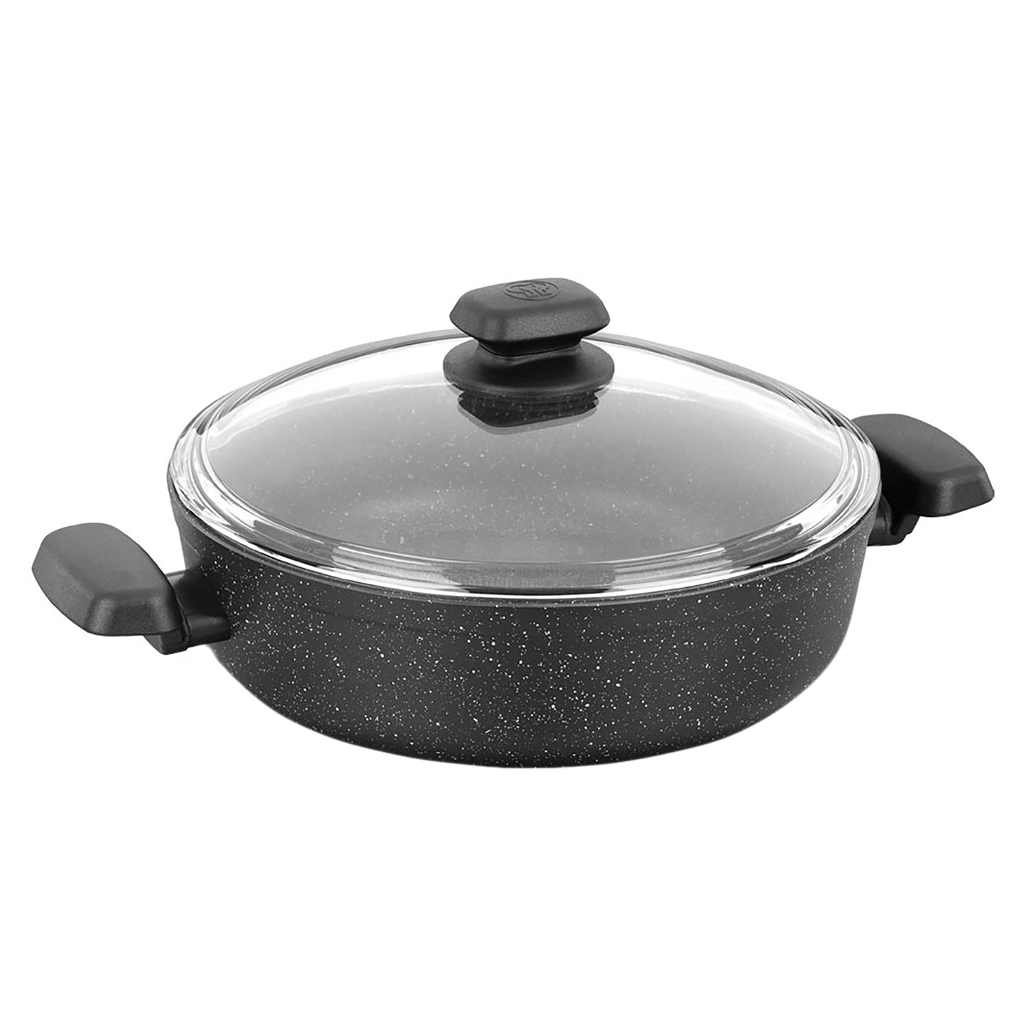 Korkmaz Ornella 2 Piece 4 Liter Aluminum Nonstick Low Casserole Dish with Lid W2B