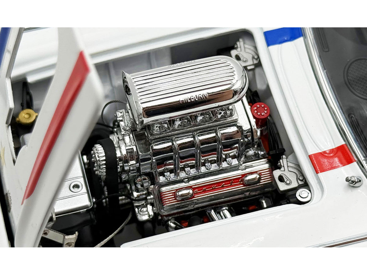 1961 Chevrolet Corvette Grand Sport Gasser "USA-1" White with Blue and Red Stripes Limited Edition to 362 pieces Worldwide 1/18 Diecast Model Car by ACME Acme