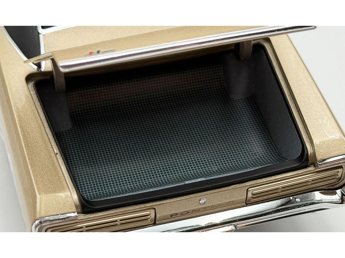 1966 Pontiac GTO "Car Craft Magazine Test Car" Gold Metallic with Black Top and Graphics Limited Edition to 300 pieces Worldwide 1/18 Diecast Model Car by ACME-1