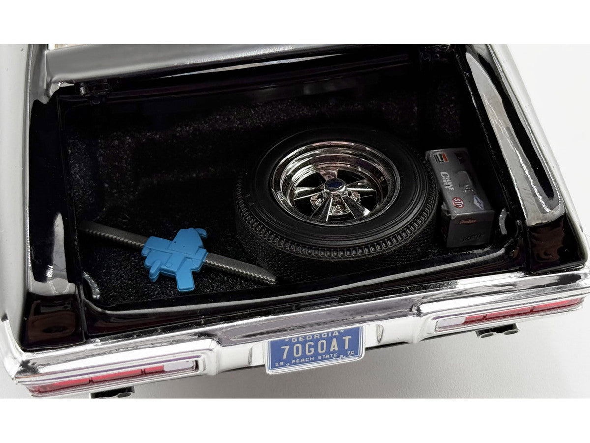 1970 Pontiac GTO Ram Air IV "Main Street" Black Limited Edition to 402 pieces Worldwide 1/18 Diecast Model Car by ACME Acme