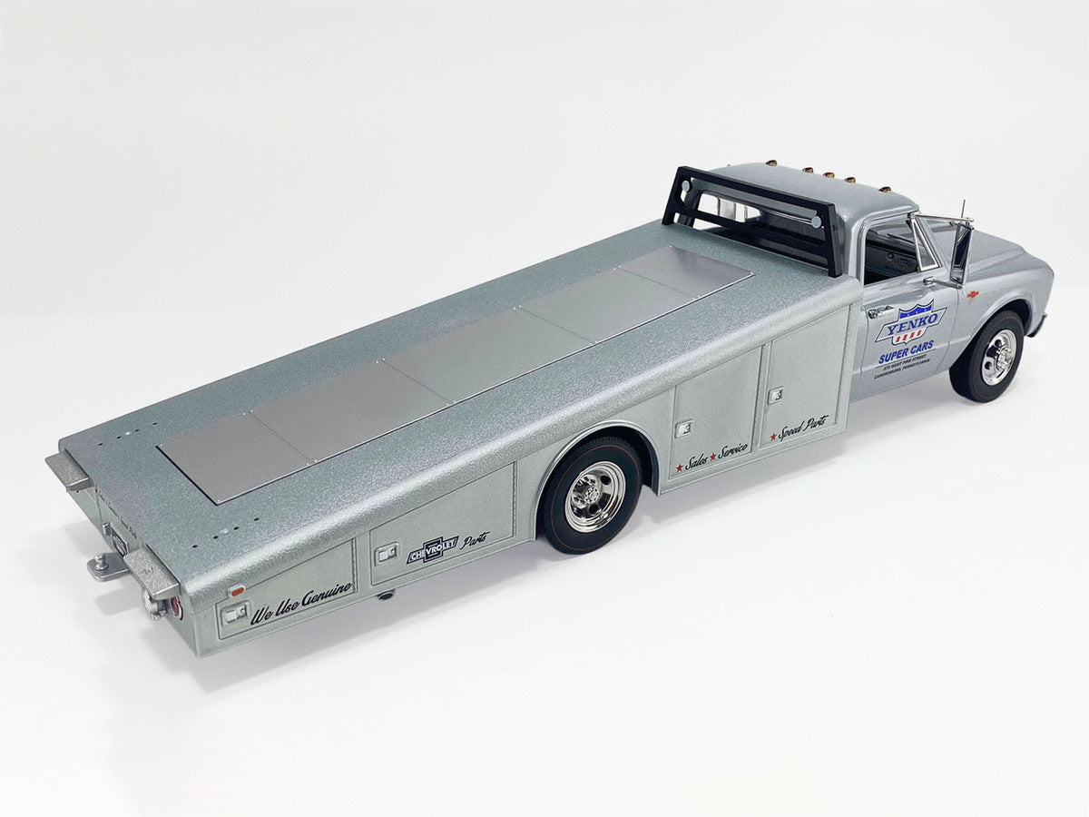 1967 Chevrolet C-30 Ramp Truck "Yenko Super Cars" Silver Metallic Limited Edition to 248 pieces Worldwide 1/18 Diecast Model Car by ACME-0